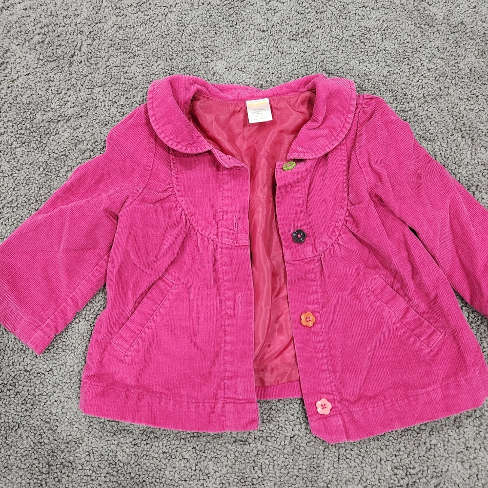 Gymboree toddler girl corduroy peacoat